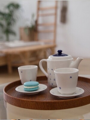 소로시 한글 패턴 차주전자 선물 세트 sorosi