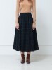 사이미전 HANGARI SKIRT check black 항아리 스커트 체크 블랙 SAIMI JEON